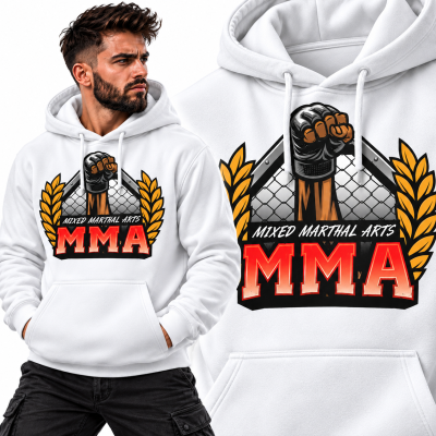 BLUZA Z KAPTUREM SPORTY WALKI  MMA 4